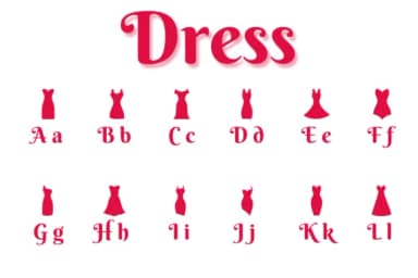 Dress by Chonada — Dingbats Font — thumbnail 2