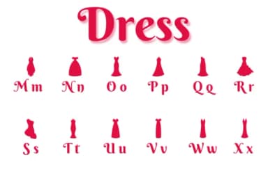 Dress by Chonada — Dingbats Font — thumbnail 3