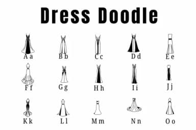 Dress Doodle by Suphitchaya — Dingbats Font — thumbnail 2