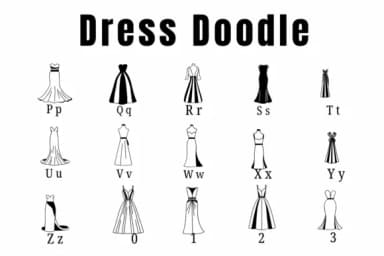 Dress Doodle by Suphitchaya — Dingbats Font — thumbnail 3