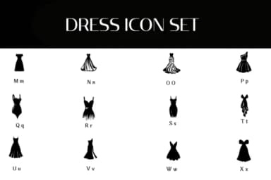 Dress Icon Set by Heartcraft Atelier — Dingbats Font — thumbnail 3