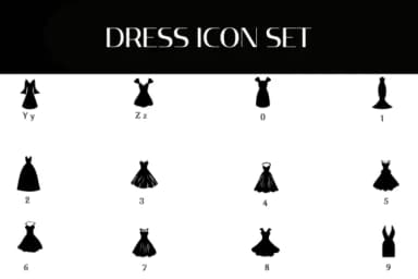 Dress Icon Set by Heartcraft Atelier — Dingbats Font — thumbnail 4