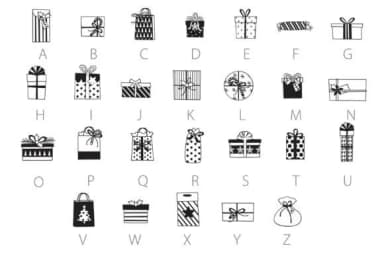 Dressed Up Christmas Dingbats by Illustration Ink — Dingbats Font — thumbnail 3