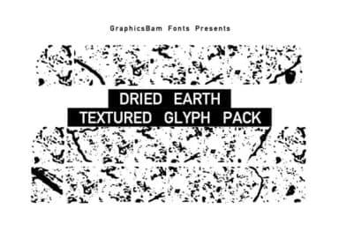 Dried Earth Glyph by GraphicsBam Fonts — Dingbats Font — thumbnail 1