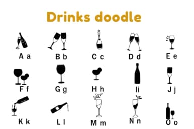 Drinks Doodle by Nun Sukhwan — Dingbats Font — thumbnail 2