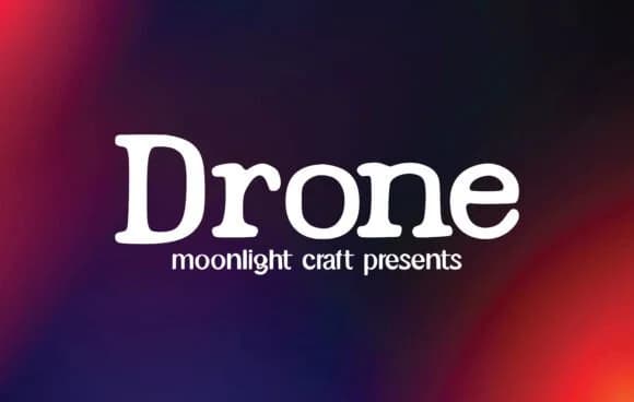 Drone by moonlight craft — Slab Serif Font