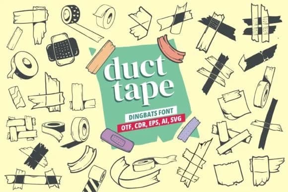 Duct Tape by onoborgol — Dingbats Font