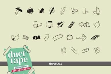 Duct Tape by onoborgol — Dingbats Font — thumbnail 3