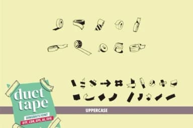 Duct Tape by onoborgol — Dingbats Font — thumbnail 4