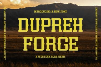 Dupreh Forge by Gracetypestudio — Slab Serif Font — thumbnail 1