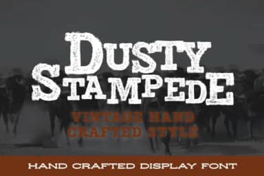 Dusty Stampede by stompstock — Slab Serif Font — thumbnail 1