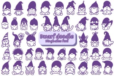 Dwarf Doodle by Chonada — Dingbats Font — thumbnail 1