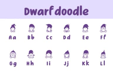 Dwarf Doodle by Chonada — Dingbats Font — thumbnail 2