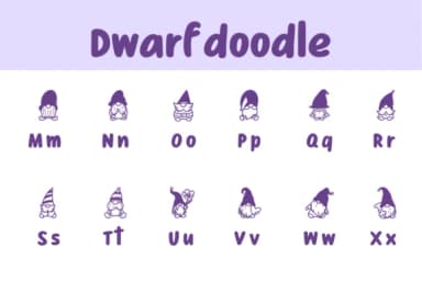 Dwarf Doodle by Chonada — Dingbats Font — thumbnail 3