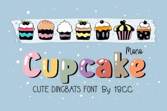 ‪Mono Cupcake‬&nbsp; by DREAMs Soul G. — Dingbats Font