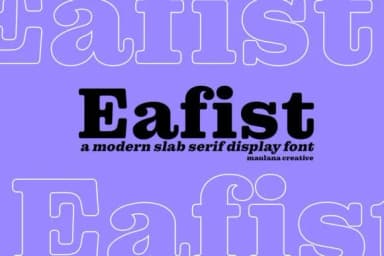 Eafist by Maulana Creative — Slab Serif Font — thumbnail 1