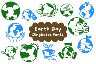 Earth Day by Natchuta — Dingbats Font — thumbnail 1