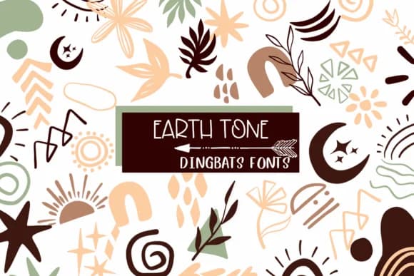 Earth Tone by Sirinart — Dingbats Font
