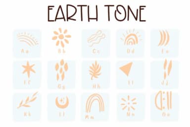 Earth Tone by Sirinart — Dingbats Font — thumbnail 2
