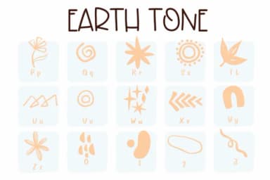 Earth Tone by Sirinart — Dingbats Font — thumbnail 3