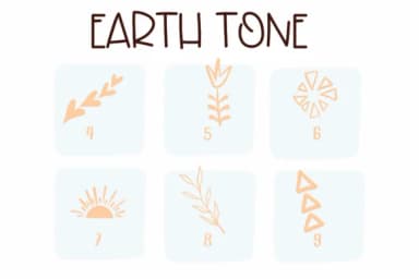 Earth Tone by Sirinart — Dingbats Font — thumbnail 7