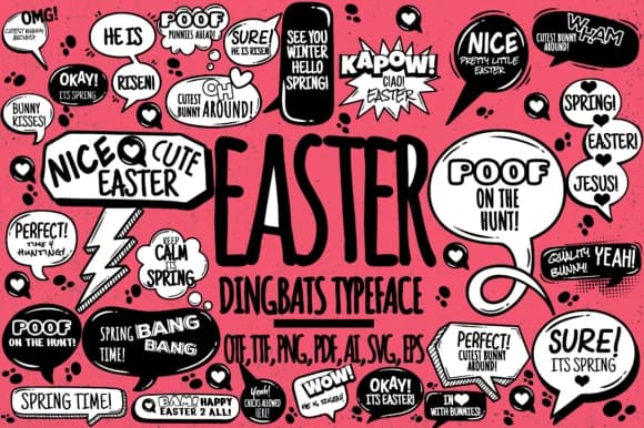 Easter by Minimalistartstudio — Dingbats Font