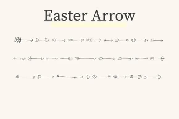 Easter Arrow by CraftedType Studio — Dingbats Font