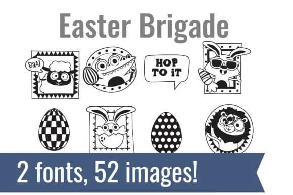 Easter Brigade Dingbats by Illustration Ink — Dingbats Font