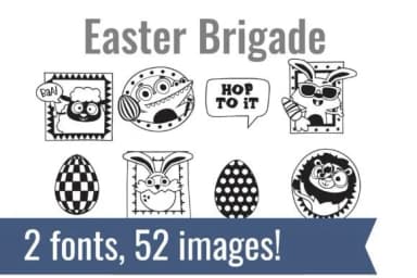 Easter Brigade Dingbats by Illustration Ink — Dingbats Font — thumbnail 1