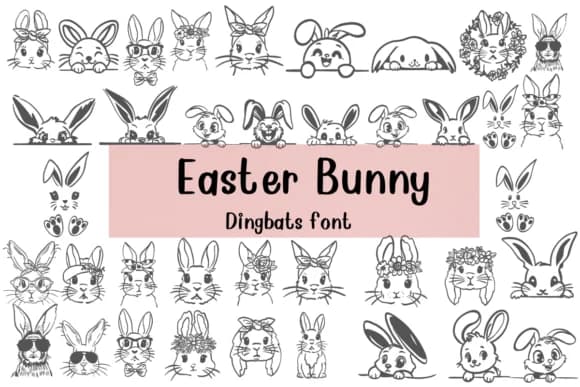 Easter Bunny by Nongyao — Dingbats Font