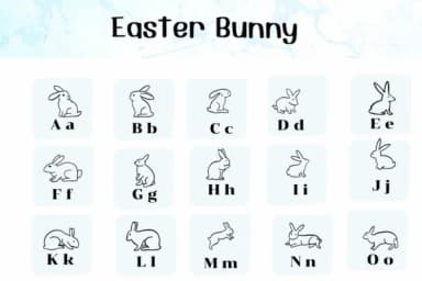 Easter Bunny by Ketsarin — Dingbats Font — thumbnail 2