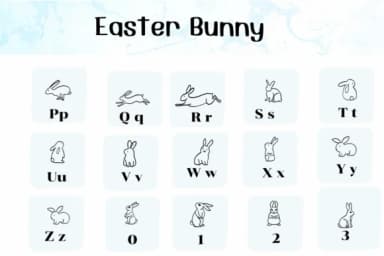 Easter Bunny by Ketsarin — Dingbats Font — thumbnail 3