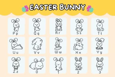 Easter Bunny by Natchuta — Dingbats Font — thumbnail 3