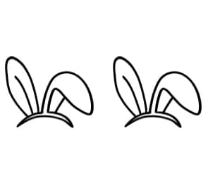 Easter Bunny Ears Doodle by CHANOK — Dingbats Font — thumbnail 7