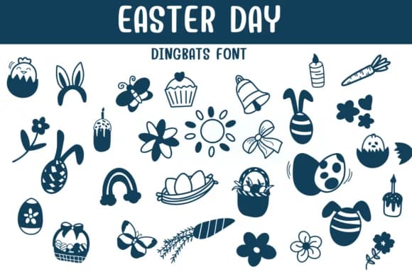 Easter Day by Sontaya — Dingbats Font