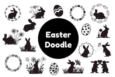 Easter Day Doodle by Nun Sukhwan — Dingbats Font — thumbnail 1