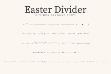 Easter Divider by CraftedType Studio — Dingbats Font — thumbnail 1