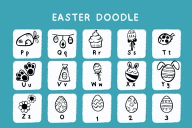 Easter Doodle by Bee piyanuch — Dingbats Font — thumbnail 6
