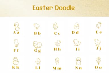 Easter Doodle by Ketsarin — Dingbats Font — thumbnail 2