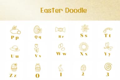 Easter Doodle by Ketsarin — Dingbats Font — thumbnail 3