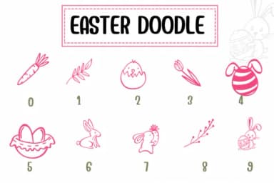 Easter Doodle by PraewDesigns — Dingbats Font — thumbnail 4
