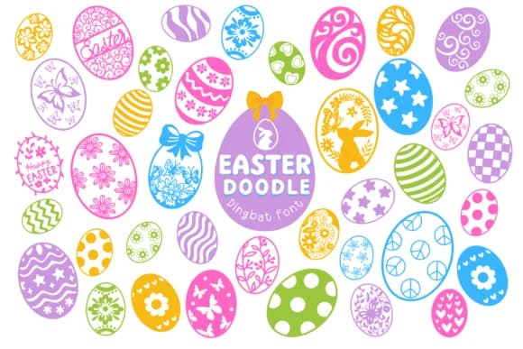 Easter Doodle by Pui Art — Dingbats Font