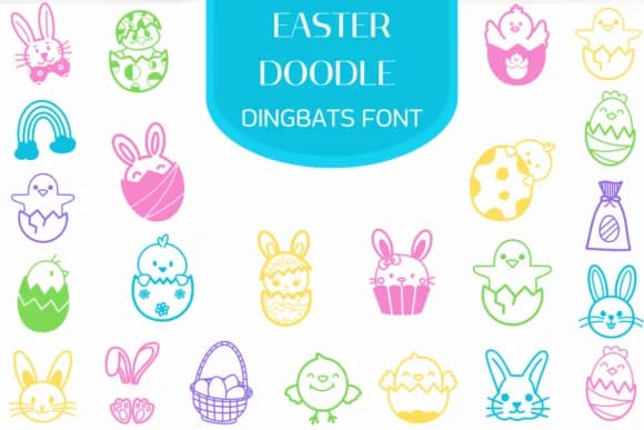 Easter Doodle by Heartcraft Atelier — Dingbats Font