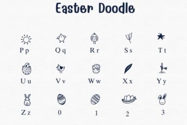 Easter Doodle by Sontaya — Dingbats Font — thumbnail 3
