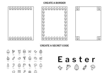 Easter Doodle by digitalplannerland — Dingbats Font — thumbnail 6