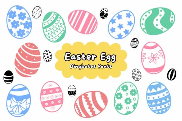 Easter Egg by Natchuta — Dingbats Font