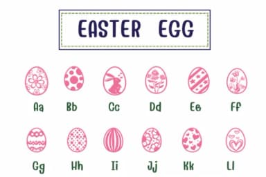 Easter Egg by PraewDesigns — Dingbats Font — thumbnail 2
