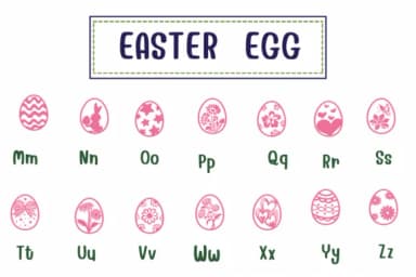Easter Egg by PraewDesigns — Dingbats Font — thumbnail 3