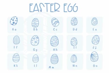 Easter Egg by Sirinart — Dingbats Font — thumbnail 2