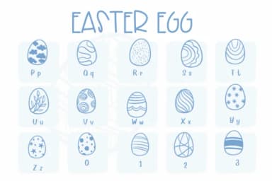 Easter Egg by Sirinart — Dingbats Font — thumbnail 3